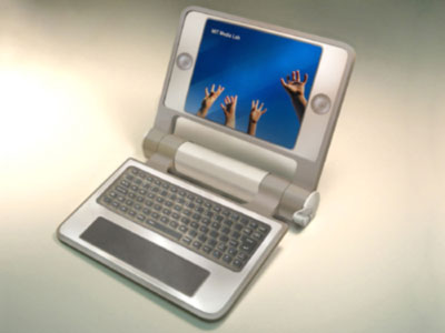 Pantalla y teclado del $100 Laptop