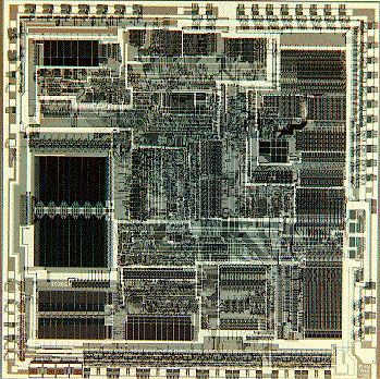 Interior del Intel 80286, con 90.000 transistores
