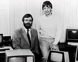 Paul Allen y William Gates en sus inicios