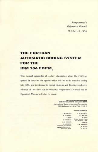 Manual de Fortran de 1956