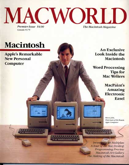 Cubierta del primer número de la revista MacWorld