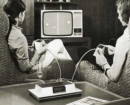 Jugando al tenis con la Magnavox Odyssey