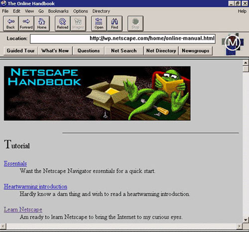 Netscape Navigator, hacia 1994