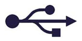 Logotipo del conector USB