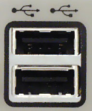 Puertos de conexión USB en el equipo
