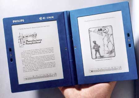 Libro electrónico desarrollado por Philips con tecnología e-ink