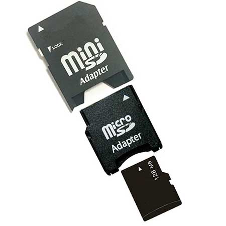 Adaptadores para microSD y mini SD