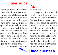 Línea viuda